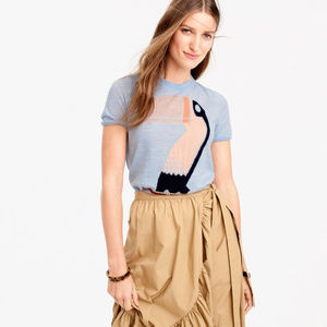 J. Crew Tippi Short-sleeve Toucan medium
